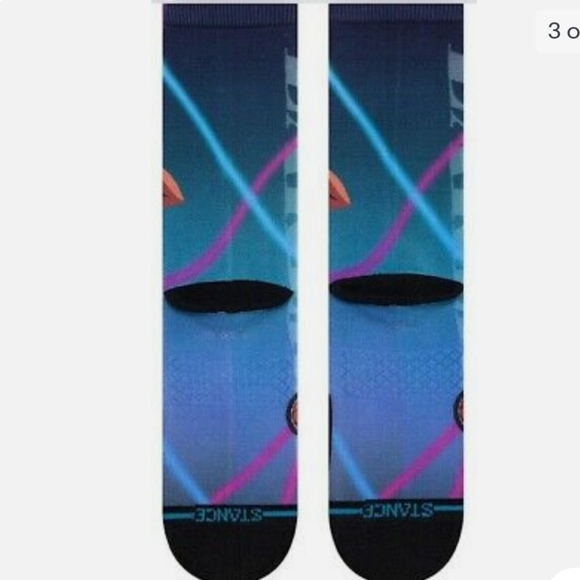 NWT Men's Anthony Davis LA Lakers Fast Break Stance Socks - Picture 5 of 8